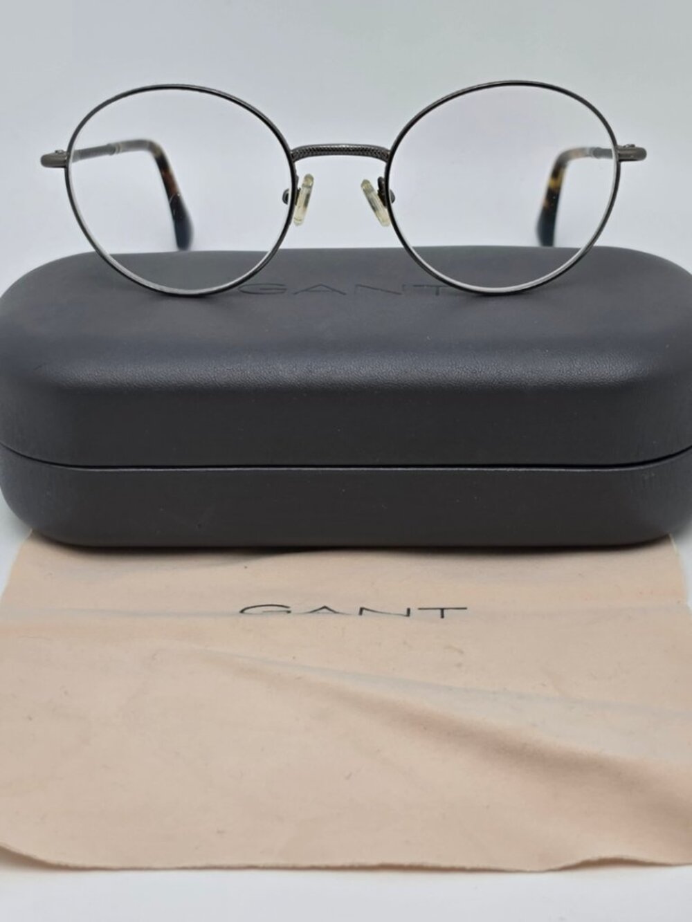 Gant GA3148-3 009 Gunmetal Tortoise Blue Round Eyeglasses Frame w Case 50-20-140
